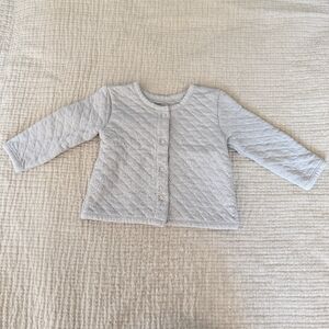 Pehr Cozy Snap Front Jacket - Soft Sea / 0 - 6 mos